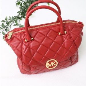 Michael Kors Red Quilted Purse